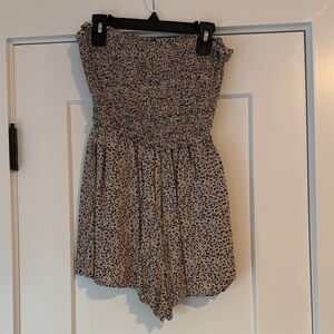 Leopard Print Women's Romper